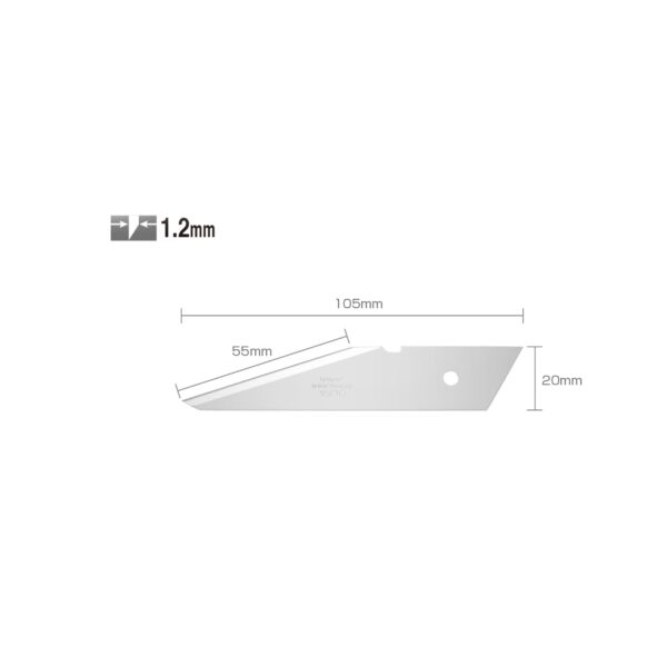 تیغ چاقوئی شکل یک طرفه اُلفا مدل CKB-2