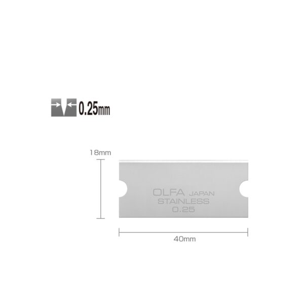 تیغ استیل یک تکه کاردک اُلفا مدل GSB-2S/6B