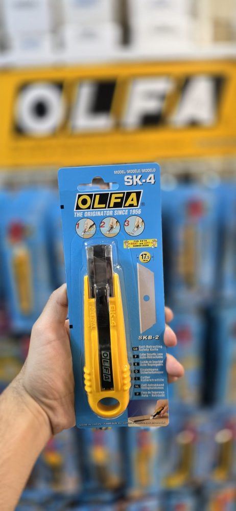 SK-4 کاتر ایمن با قفل فنری اُلفا مدل 4-SK